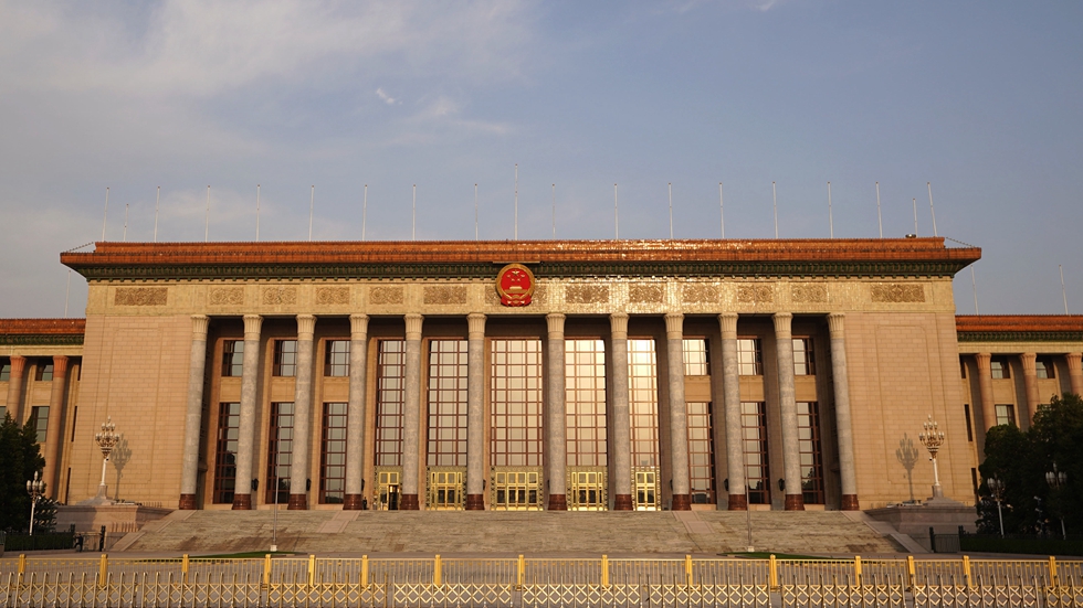 The Great Hall of the People in Beijing, China, April 29, 2020. 