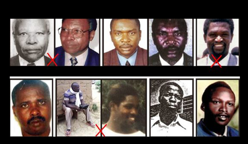 Some of the Genocide suspects previously indicted by the former International Criminal Tribunal for Rwanda. With a few of them already captured or dead, the Residual Mechanism for International Criminal Tribunals - which has since replaced ICTR - is still pursuing six of these fugitives. / Net photo.
