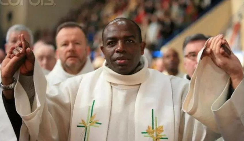 Fr. Wenceslas Munyeshyaka, one of the Genocide fugitives. He has since after the Genocide lived and worked in France as a parish priest. / Net photo.