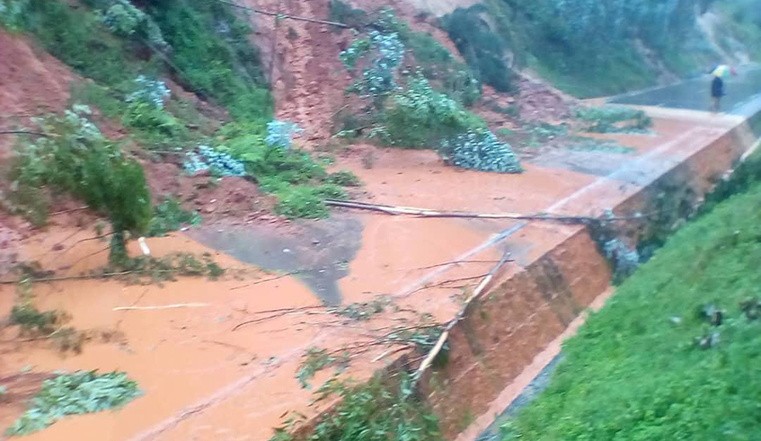 Recent heavy rains have triggered landslides in the two districts, often blocking roads. / Photo: Courtesy.