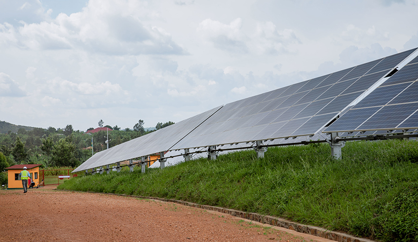 An 8.5MW solar power plant in Rwamagana District. Rwanda has become the first African country to announce an ambitious $11 billion climate blueprint, key to the countryu2019s implementation of the Paris Agreement. The climate action plan, known officially as the Nationally Determined Contributions, includes aggressive investment in renewable energy. /  File.