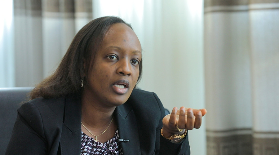 Umutoni Gatsinzi Nadine,u00a0the Vice Mayor of the City of Kigali in charge of Socio-economic Affairs. 