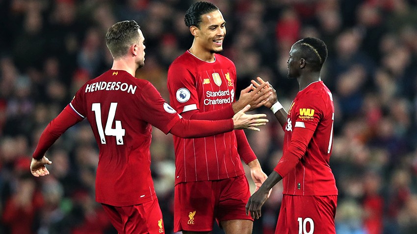 Liverpool, chasing a first league title in 30 years, could clinch it with victory in their first game back should second-placed Manchester City lose to Arsenal. 