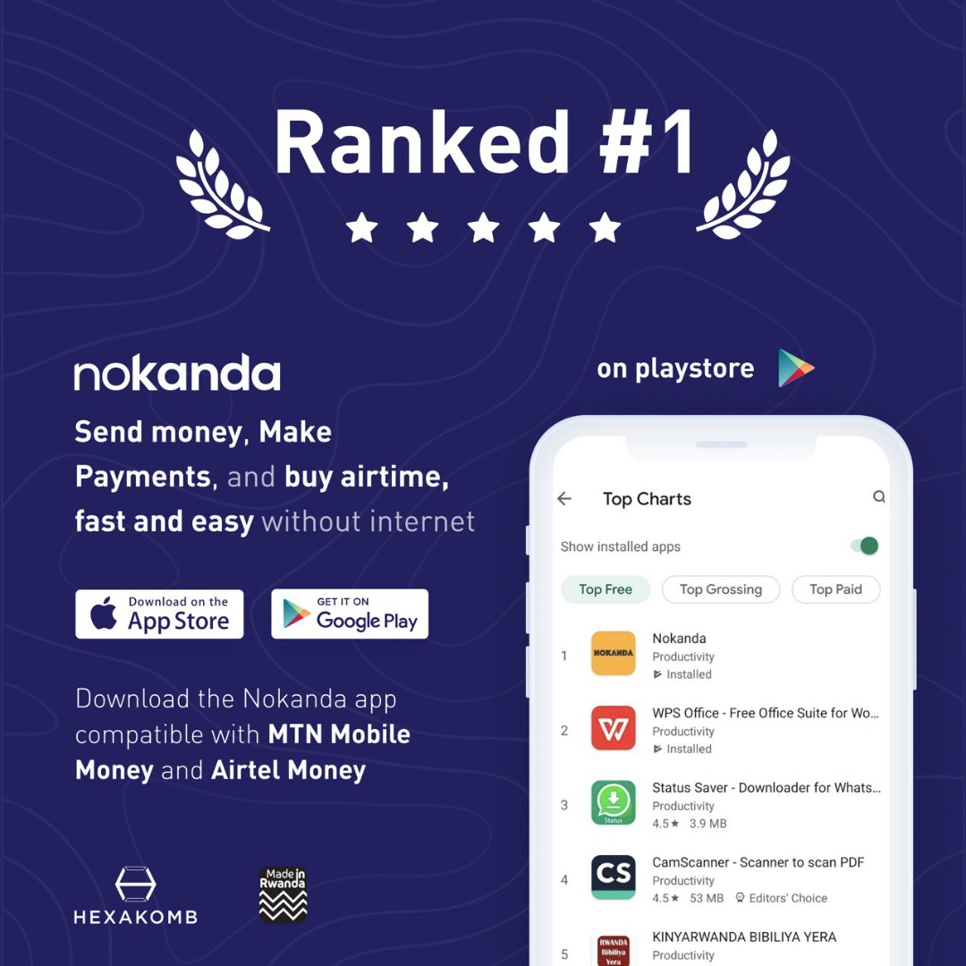 Nokanda is an app that aims at easing and shortening cashless transactions processes. 