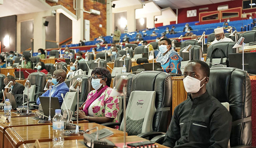 Members of Parliament during a recent session. / Photo: Craish Bahizi.