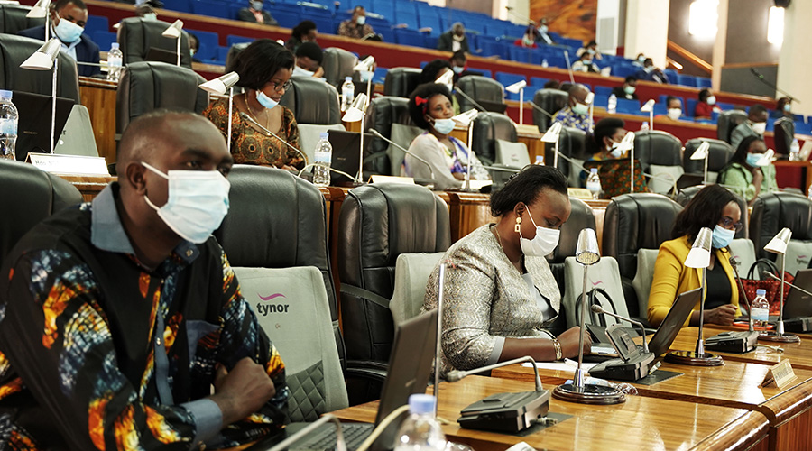 Members of Parliament during the session on 11 June. 