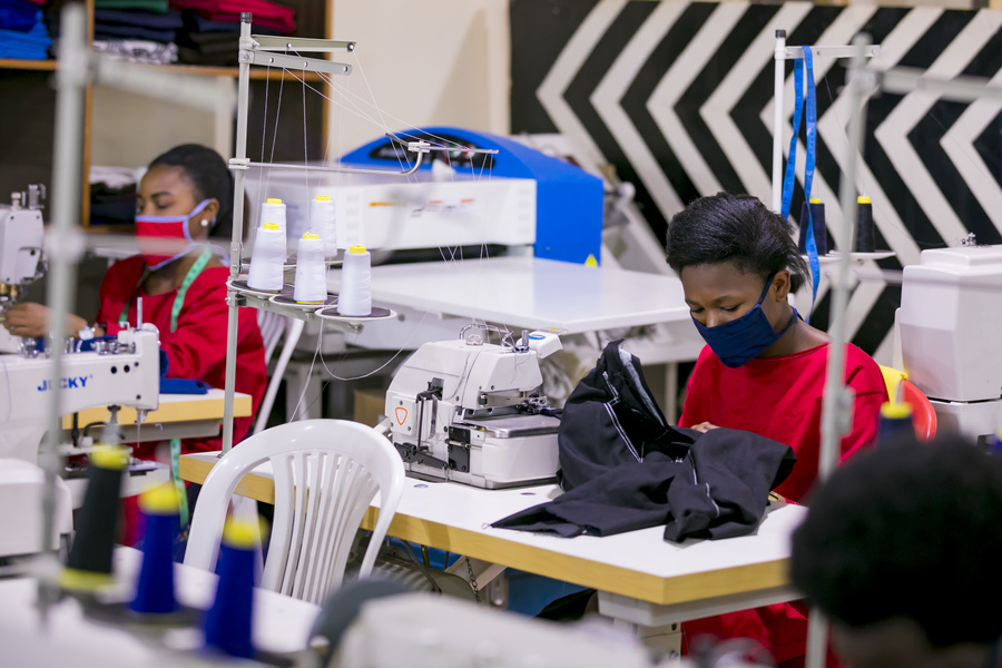 A woman at work at Weya Creations Garment Factory in Kigali. Through its â€˜Open Calls Programmeâ€™, the National Industrial Research and Development Agency (NIRDA) is helping garment manufacturers to upgrade their equipment. / Photo: Courtesy