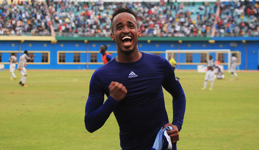 Yannick Mukunzi, 24, won league titles with APR and Rayon Sports before his move to Swidish side Sandviken last year. / File photo.