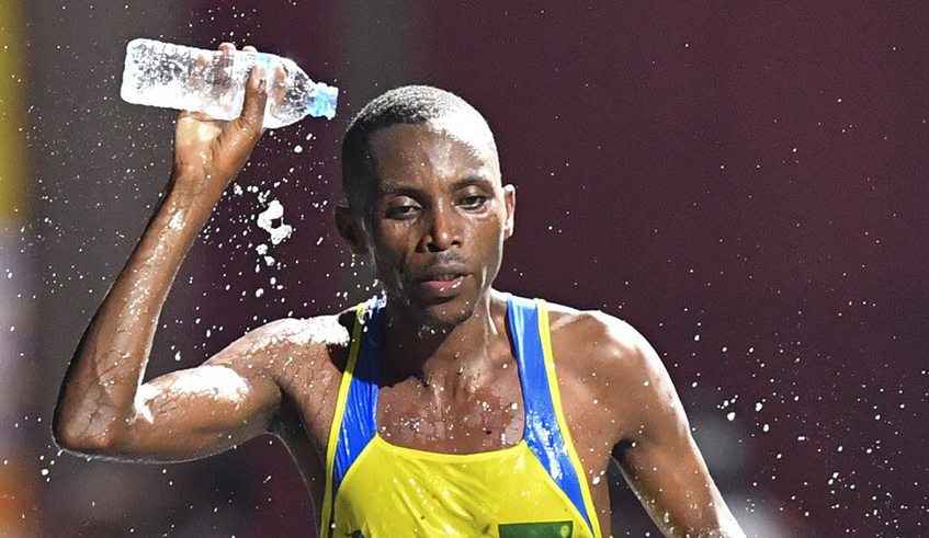 Fu00e9licien Muhitira is one of the only two Rwandans who have so far qualified for the 32nd Olympic Games due next year in Tokyo, Japan. / File photo.
