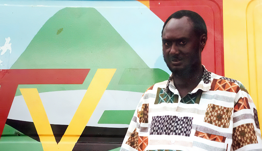 Valens Rwamukwaya  on duty. / Courtesy.