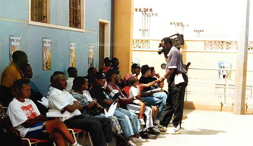 Valens Rwamukwaya  on duty. / Courtesy.