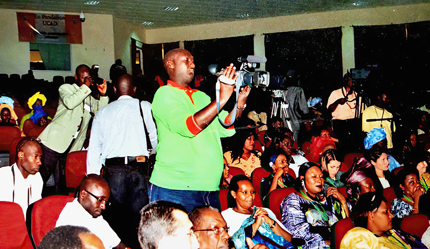 Valens Rwamukwaya  on duty. / Courtesy.