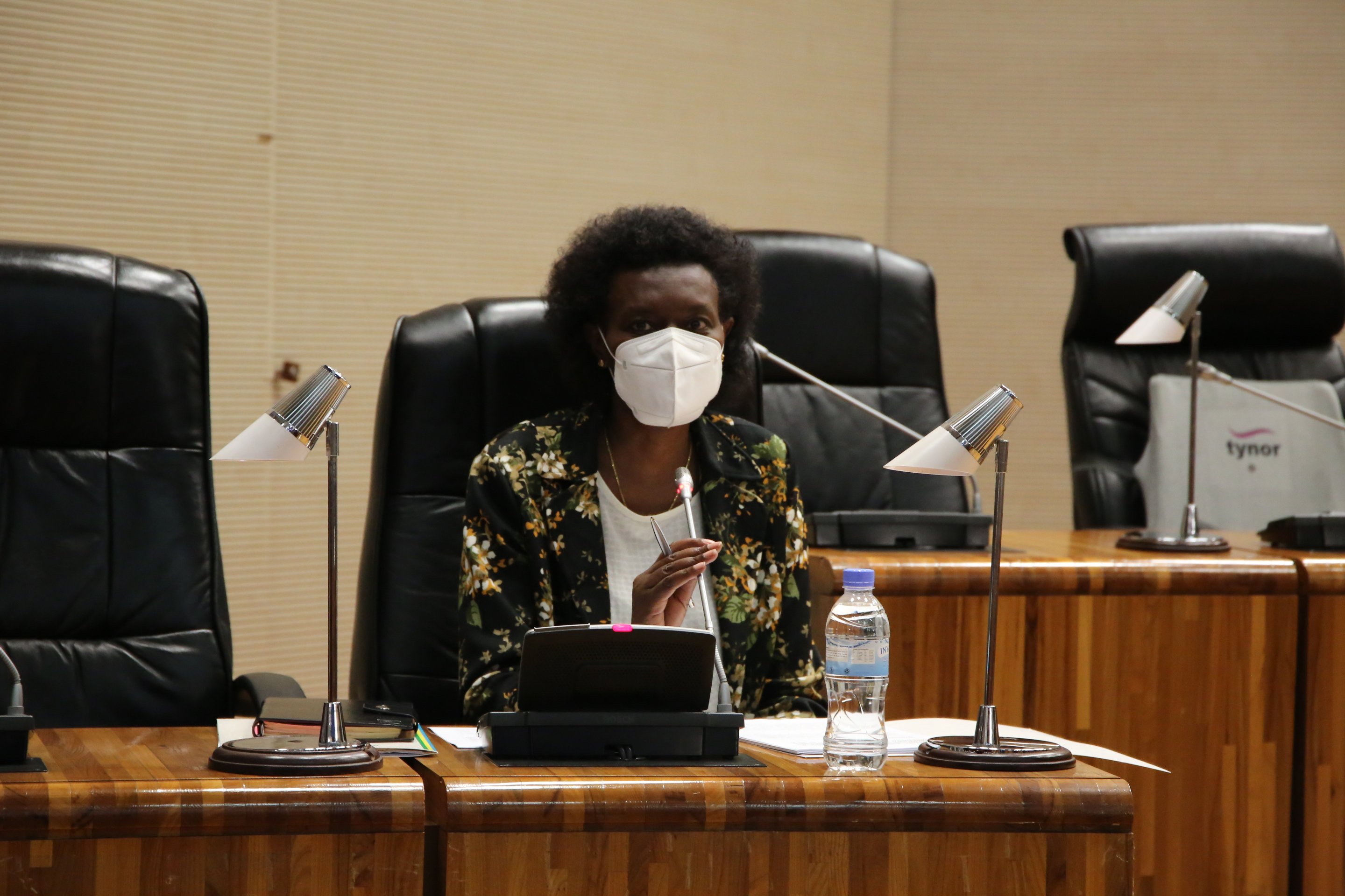 Ignatienne Nyirarukundo, the Minister of State in Charge of Social Affairs. 