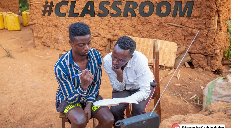 L-R: Etienne 5K and Japhet Mazimpaka in one of the scenes from Classroom series. / Courtesy photo