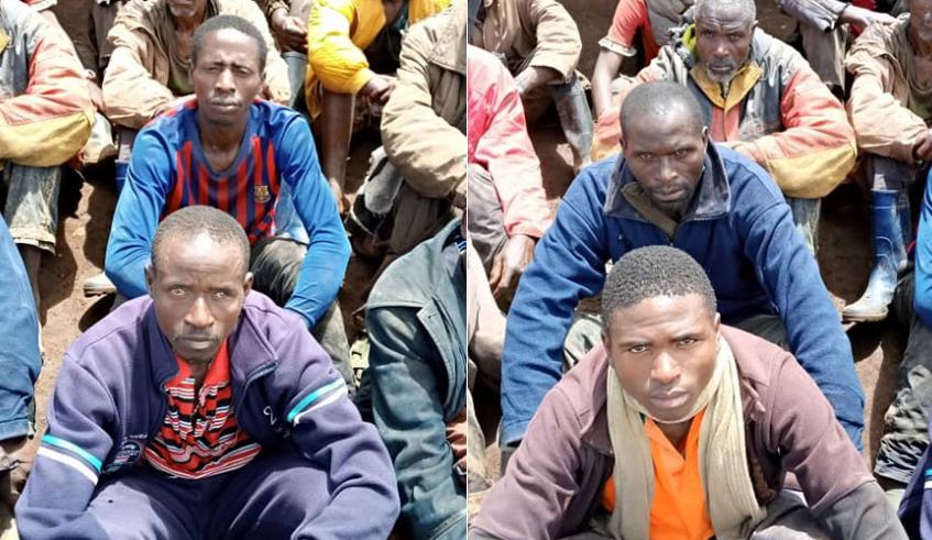 Some of the militiamen captured in combat in eastern DR Congo. Rusesabagina has been collecting money through his foundation and channelling it towards supporting anti-Rwanda militia groups. /File.