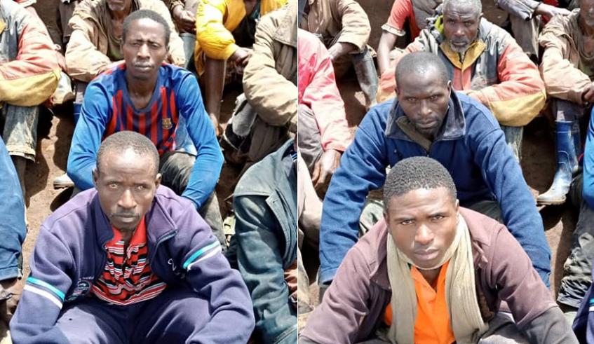 Some of the militiamen captured in combat in eastern DR Congo. Rusesabagina has been collecting money through his foundation and channelling it towards supporting anti-Rwanda militia groups. /File.