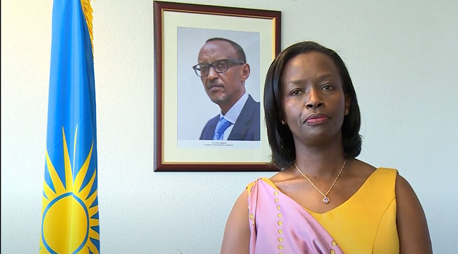Amb. Marie-Chantal Rwakazina, Rwanda's envoy to Switzerland and Permanent Representative to the United Nations Office in Geneva. / Courtesy