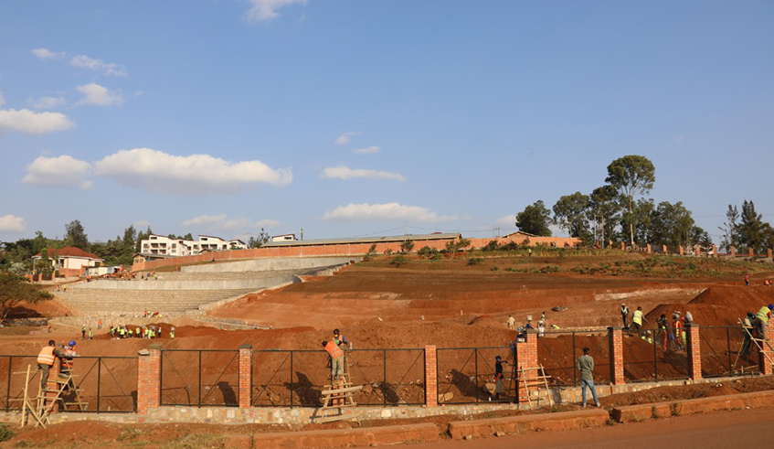 Works on the second phase of u2018Jardin de la Mu00e9moireu2019 (Garden of Memory) for the victims of the 1994 Genocide against the Tutsi are expected to be completed late this month. /  Photo: Courtesy.