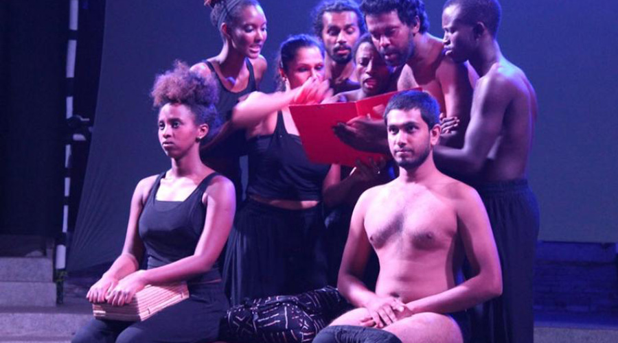 Artists on the stages. 