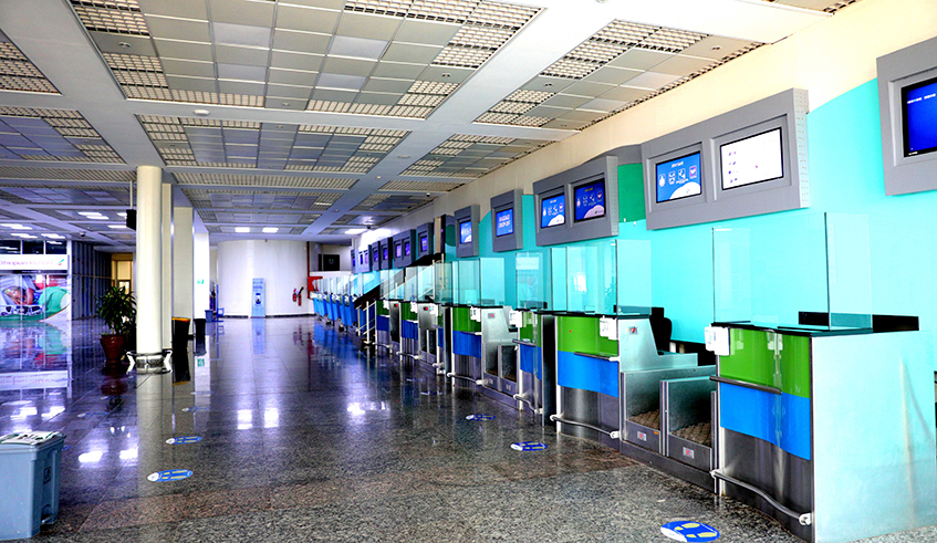 Self-check in kiosks that allows passengers to check-in themselves without physically meeting ticketing agents.