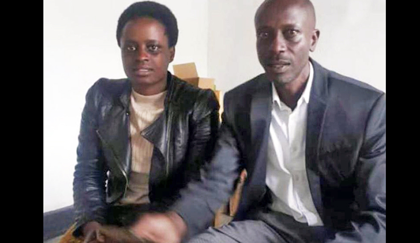 Grace Umutoni with her uncle Antoine Rugagi. She finally received the good news that she has been waiting for since she was two years old. / Photo: Courtesy.