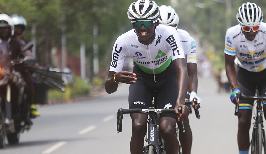 Samuel Mugisha holds the record for  the youngest rider to win the Tour du  Rwanda, which he attained in 2018 aged 20 and 250 days. / File.