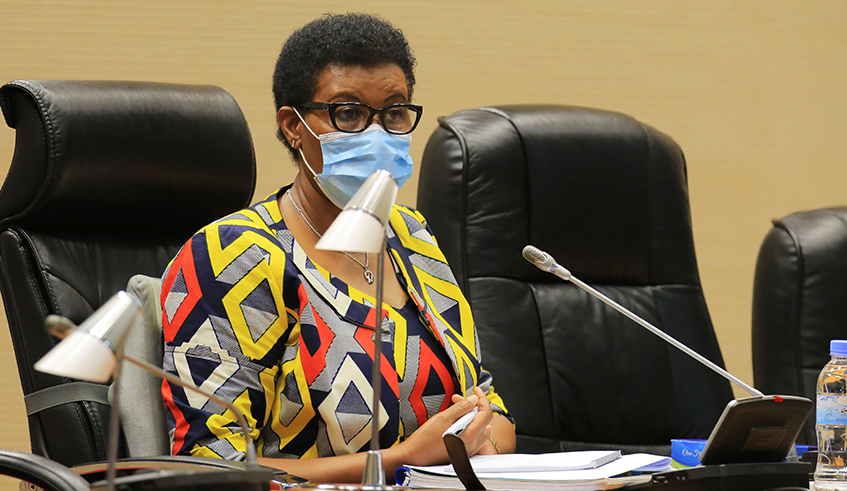 Speaker of the Lower House Donatille Mukabalisa during a previous prelinary session. / Sam Ngendahimana