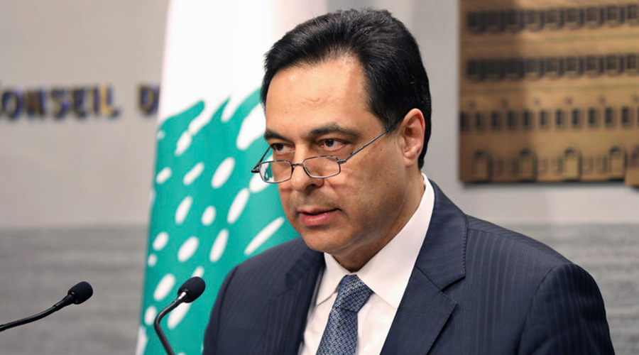 Lebanese Prime Minister Hassan Diab announced his cabinet's resignation on Monday. 