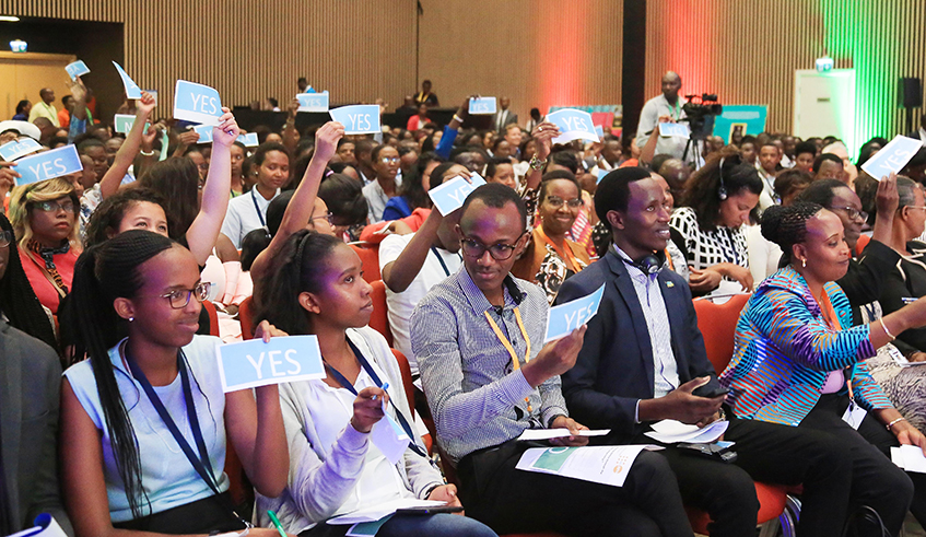 Delegates during the Youth Connekt Africa Summit in Kigali in October 2018. / Photo: Sam Ngendahimana.
