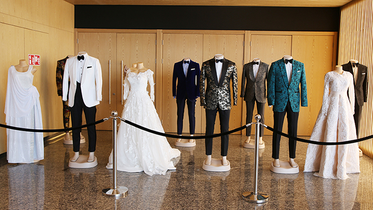 Some of the wedding styles showcased at the exhibition last year. / File photo