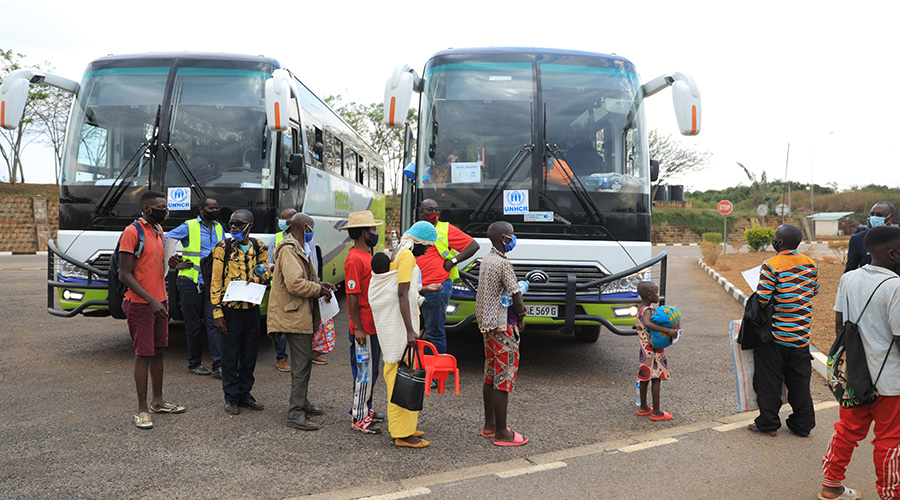 Some of the hundreds of Burundian refugees on arrival at the Nemba One-Stop Border Post where they were cleared before voluntarily returning home to Burundi on Thursday, August 27. Most of them had arrived in Rwanda in 2015 and some 70,000 of their compatriots are still in the country, with Kigali saying it is committed to facilitating any refugee who requests to return home. 