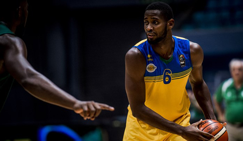 Power-forward Olivier Shyaka  is the captain of Rwandau2019s national basketball team since  February 2019. / Net photo.