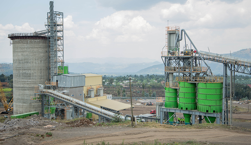 The factory of prime cement Ltd has started to commissioned it's cements at Musanze district on September 1, and it's expected to help bridge the cements supply gap in Rwanda. / All photo by Dan Nsengiyumva
