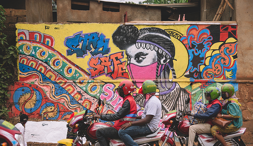 The graffiti are scattered in different public spots in Kigali including Gikondo, Rwampara, Nkoto Market, Kimisagara Market, Cyahafi Pre-school and SARL Motors wall in Remera, among others. / All photos/ Chris Shwagga