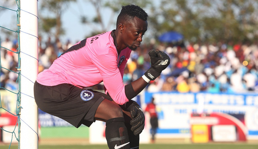 Goalkeeper Emmanuel Bwanakweli, who previously played for Police, is one of the seven players released by SC Kiyovu. / File.
