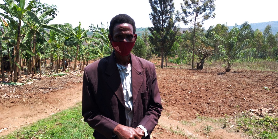 Gratien Rutaremara, farmer in Macuba Village, Murundi Cell in Murundi Sector, Kayonza. / Photo: JD Nsabimana
