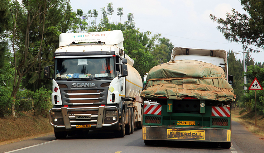Cross-border cargo trucks transport goods from Tanzania to Rwanda. Both the process and the substance of the AfCFTA are based on best practices of Regional Economic Communities. / Photo: Craish Bahizi.