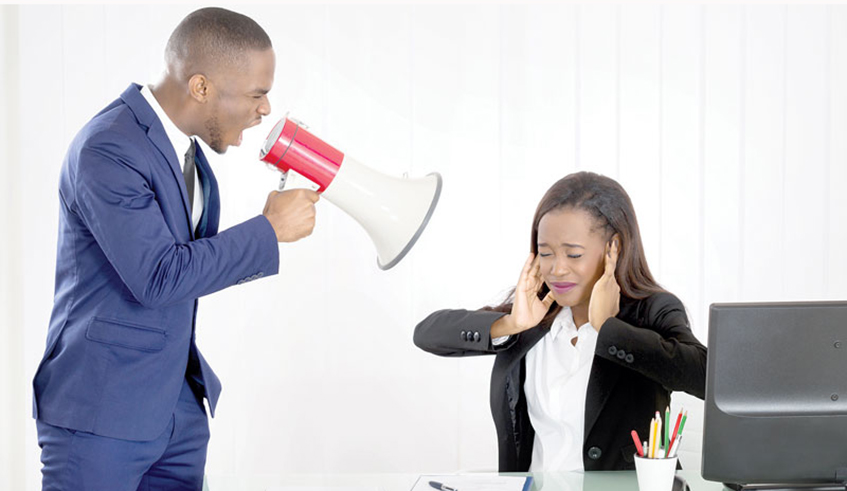 Workplace bullying includes such tactics as verbal, nonverbal, psychological, physical abuse and humiliation./  Net photo.