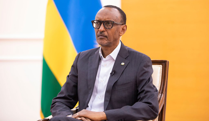 President Kagame delivers his address to the United Nations General Assembly, which was for the first time in history held virtually due to the outbreak of the global pandemic, Covid-19 . 