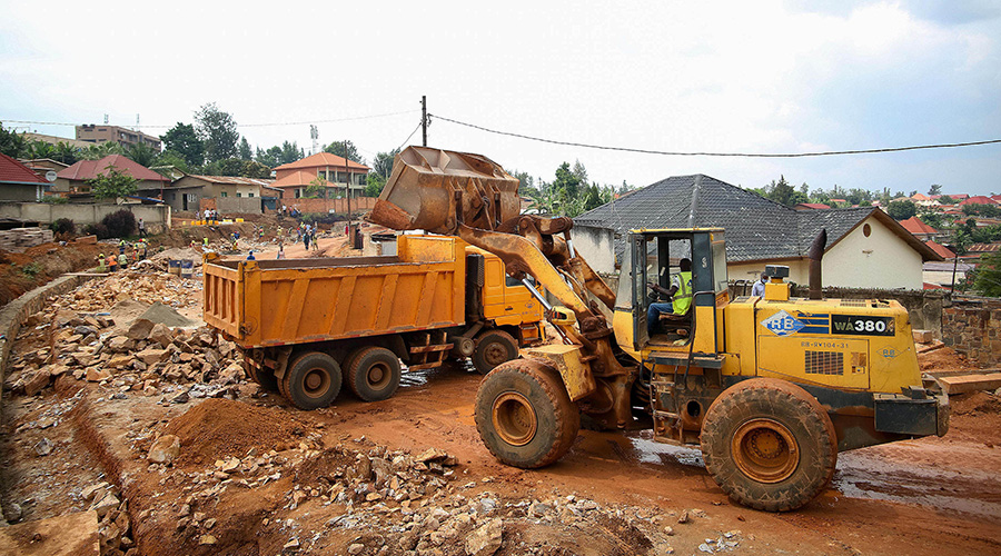 Road construction in Remera. PAC says City authorities should always compensate residents before asking them to vacate. 