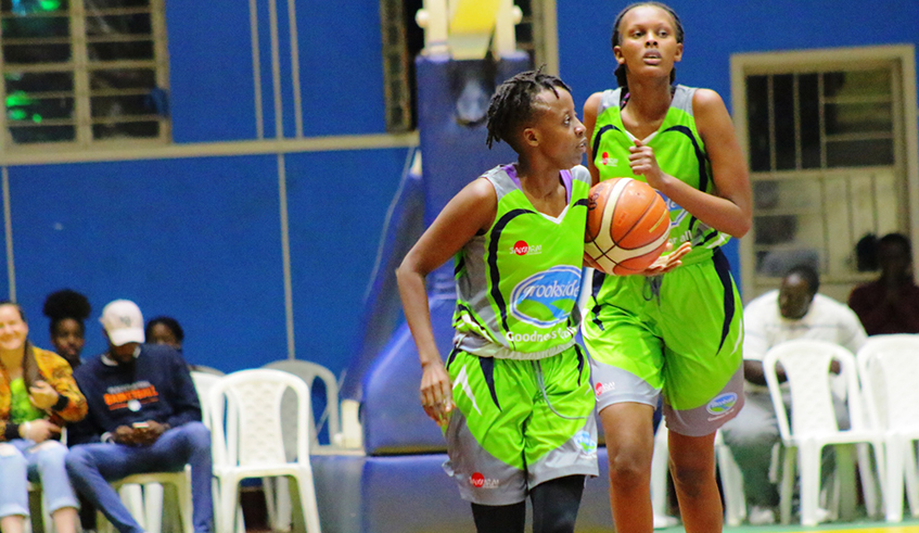 Rosine Micomyiza (with the ball) is one of the best players in women basketball in the region. She made her international debut in 2013. / File.