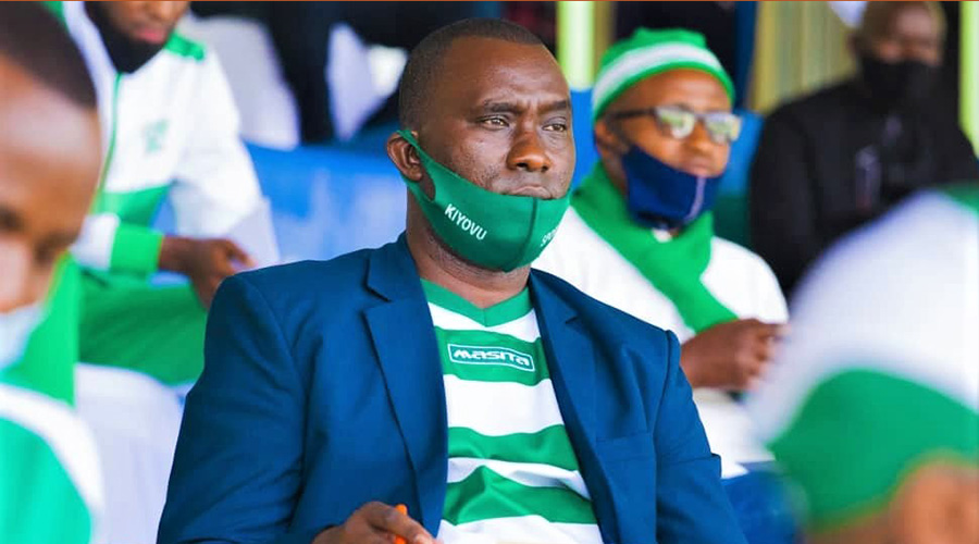 Juvenal Mvukiyehe, newly elected President of SC Kiyovu during Sunday's General Assembly. 