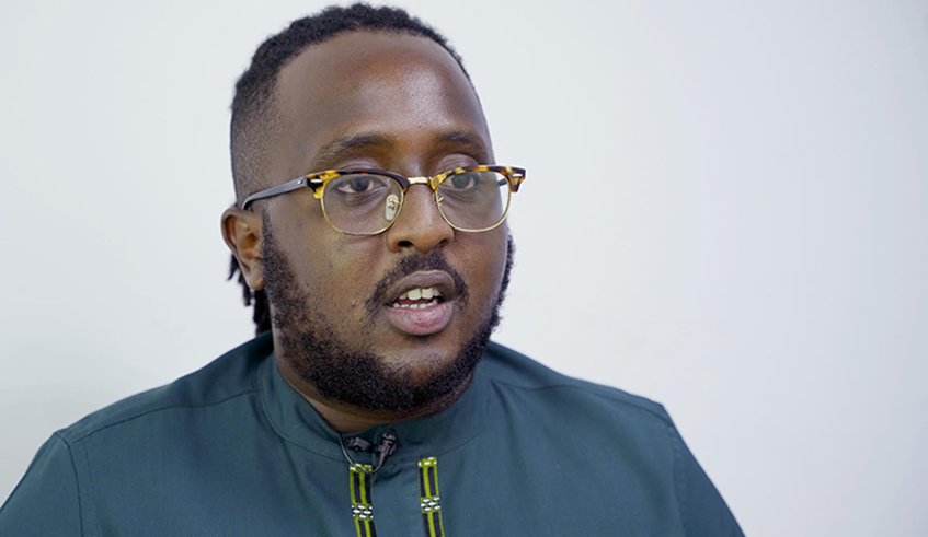 K'Ru during the interview at The New Times. / By Willy Mucyo