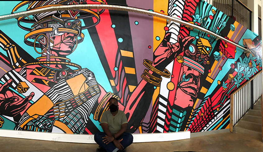 The murals were an opportunity to showcase Africa's heritage and rich culture. Courtesy photo