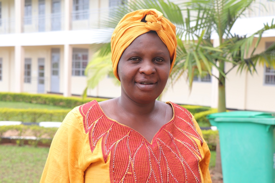 Beatrice Nshizirungu, mathematics and physics teacher at Cyinzovu Secondary School.