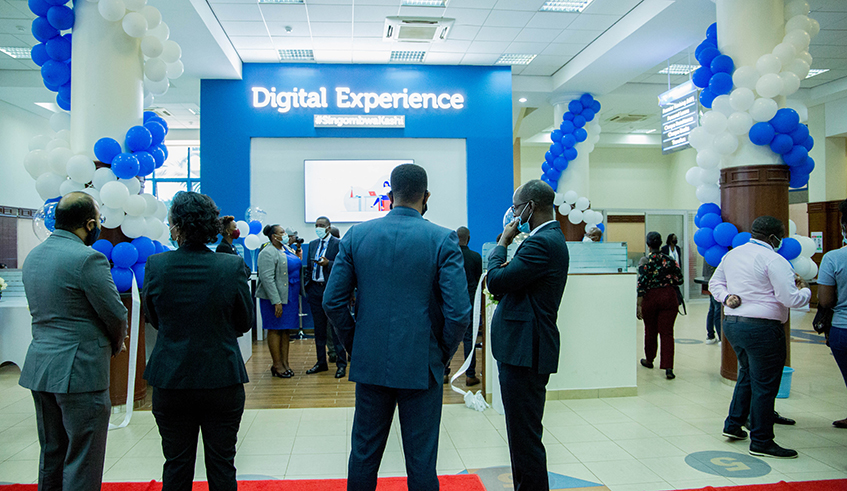 As they launch  Customer Service Week Bank of Kigali has also launched One-Stop-Shop Digital Booth, for  improving customer services. / Dan Nsengiyumva