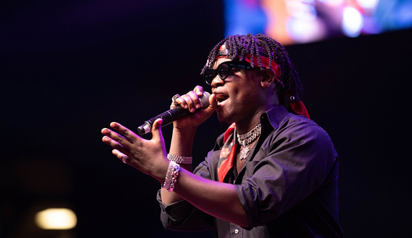 Bruce Melodie during a past performance in Kigali. / Photo: File.