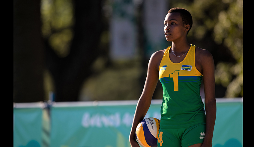 Valentine Munezero is seen  here in practice at the 2018 Youth Olympic Games in Buenos Aires in Argentina. / Net photo.