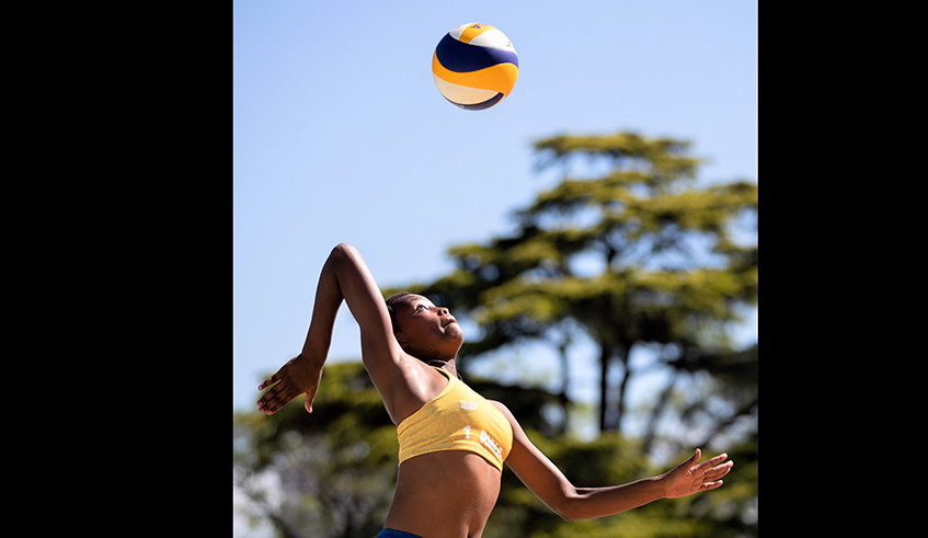 Valentine Munezero is seen  here in practice at the 2018 Youth Olympic Games in Buenos Aires in Argentina. / Net photo.