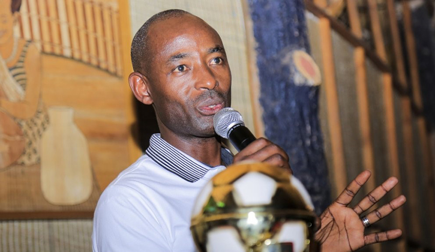 Maj. Gen. Mubarak Muganga, vice-chairman of the APR football club. / Courtesy